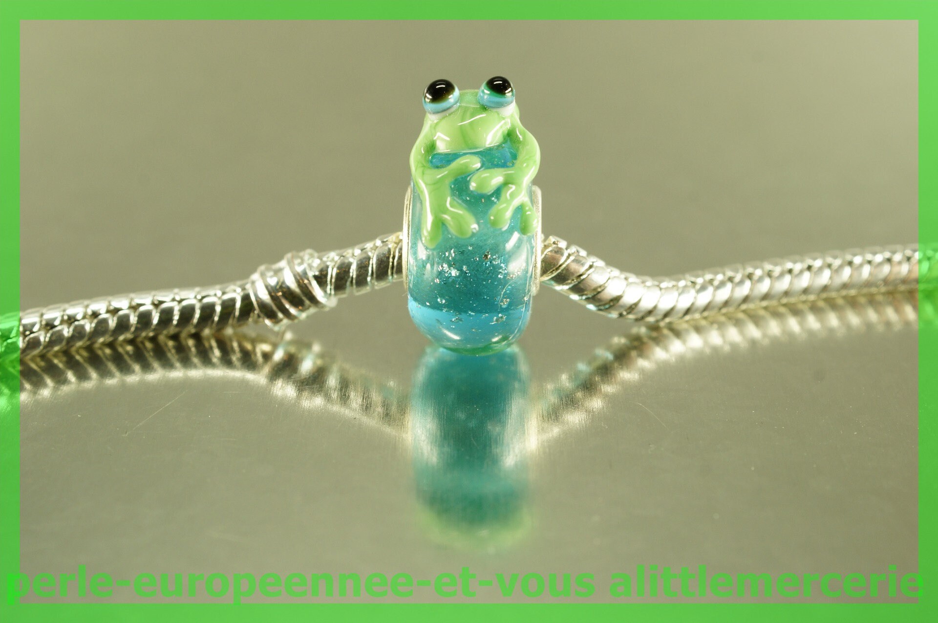 perle verre europeenne grenouille FAN45 pour bracelet collier charms perle verre europeenne grenouille FAN45 pour bracelet bracelet bracelet collier charms b58bd4
