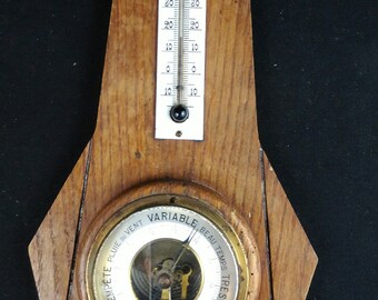 Vieux Thermomètre Cuisine En Verre – Vintage – Pour Pièces Ou Déco