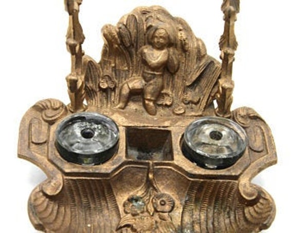 Double Encrier Ancien