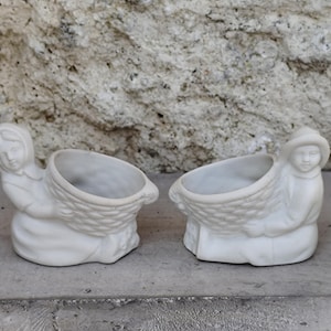 Rare Statues couple porcelain biscuit