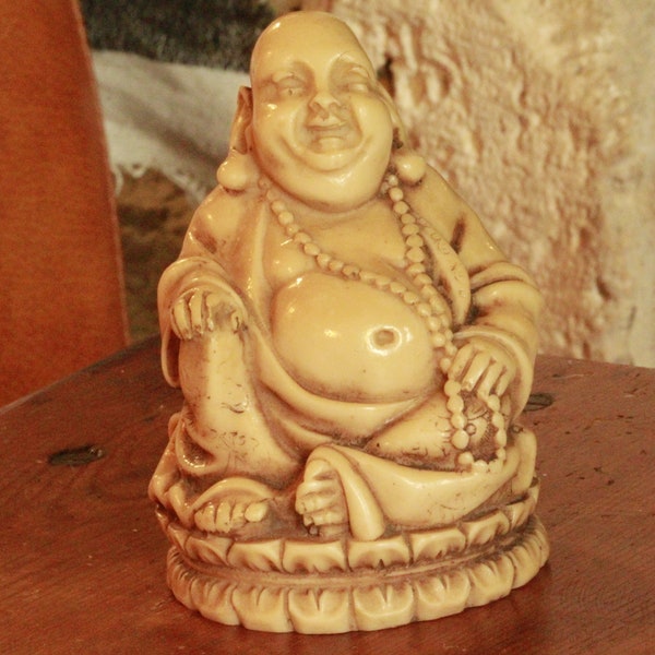 rare statue de bouddha en résine ancien