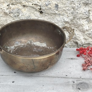 rare brass plant pot