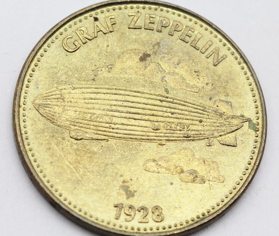 Vintage Collectible Shell Graf Zeppling Token Etsy Israel