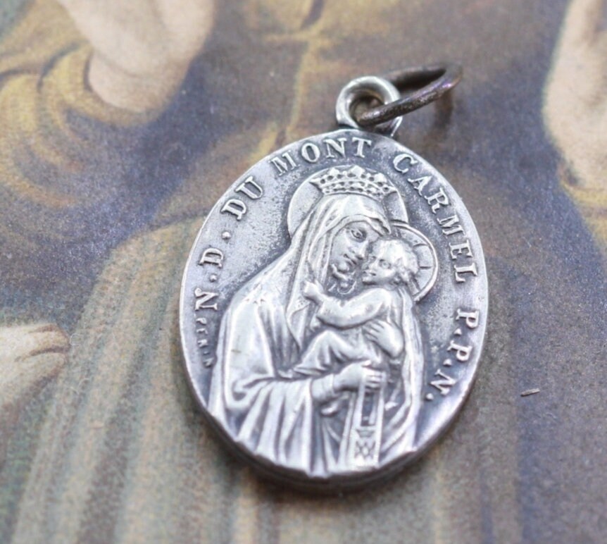 Ancienne Médaille Notre Dame Du Mont Carmel de Penin