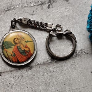 Saint christopher keychain