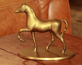 brass horse statue