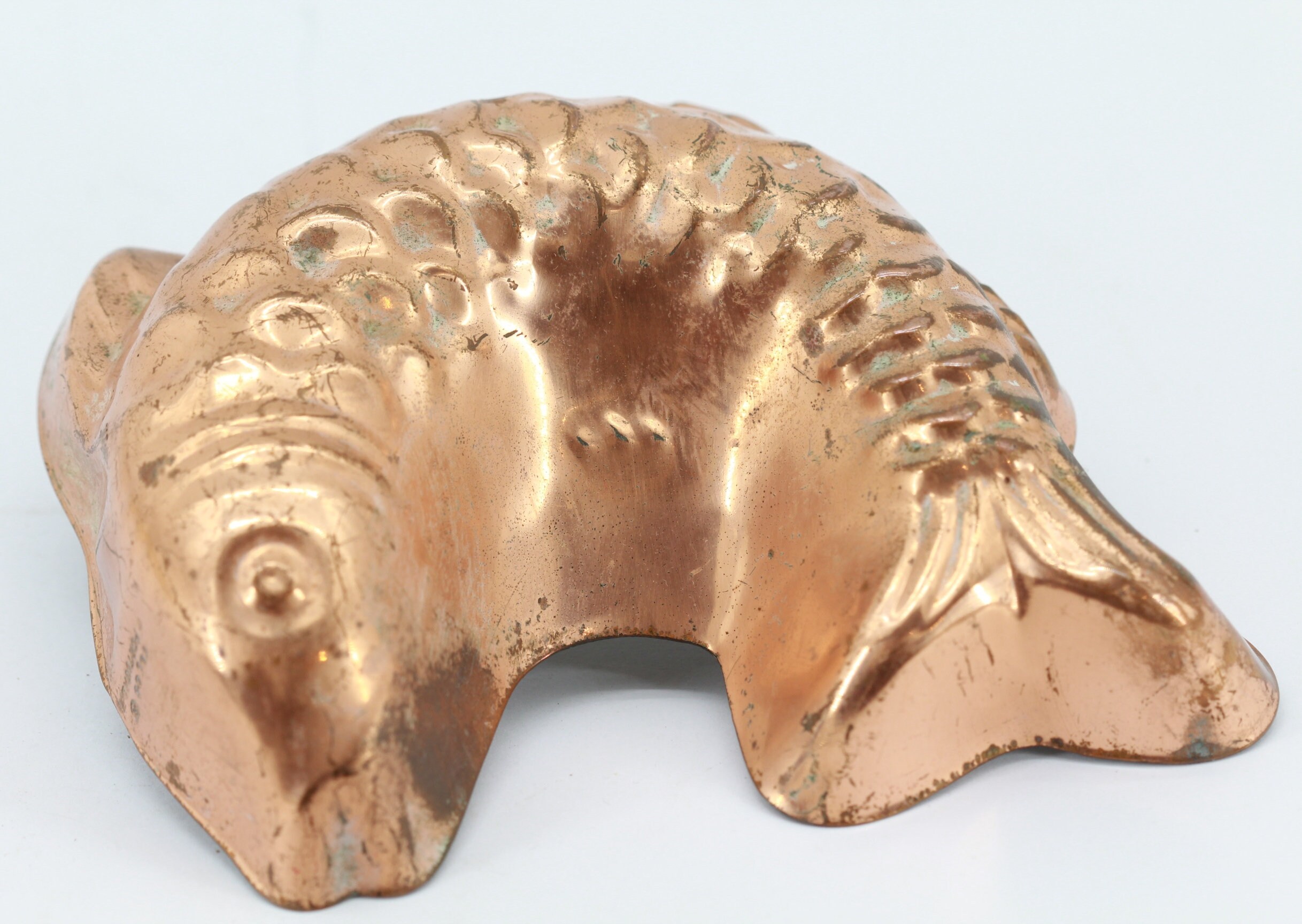 Ancien Moule Poisson en Cuivre