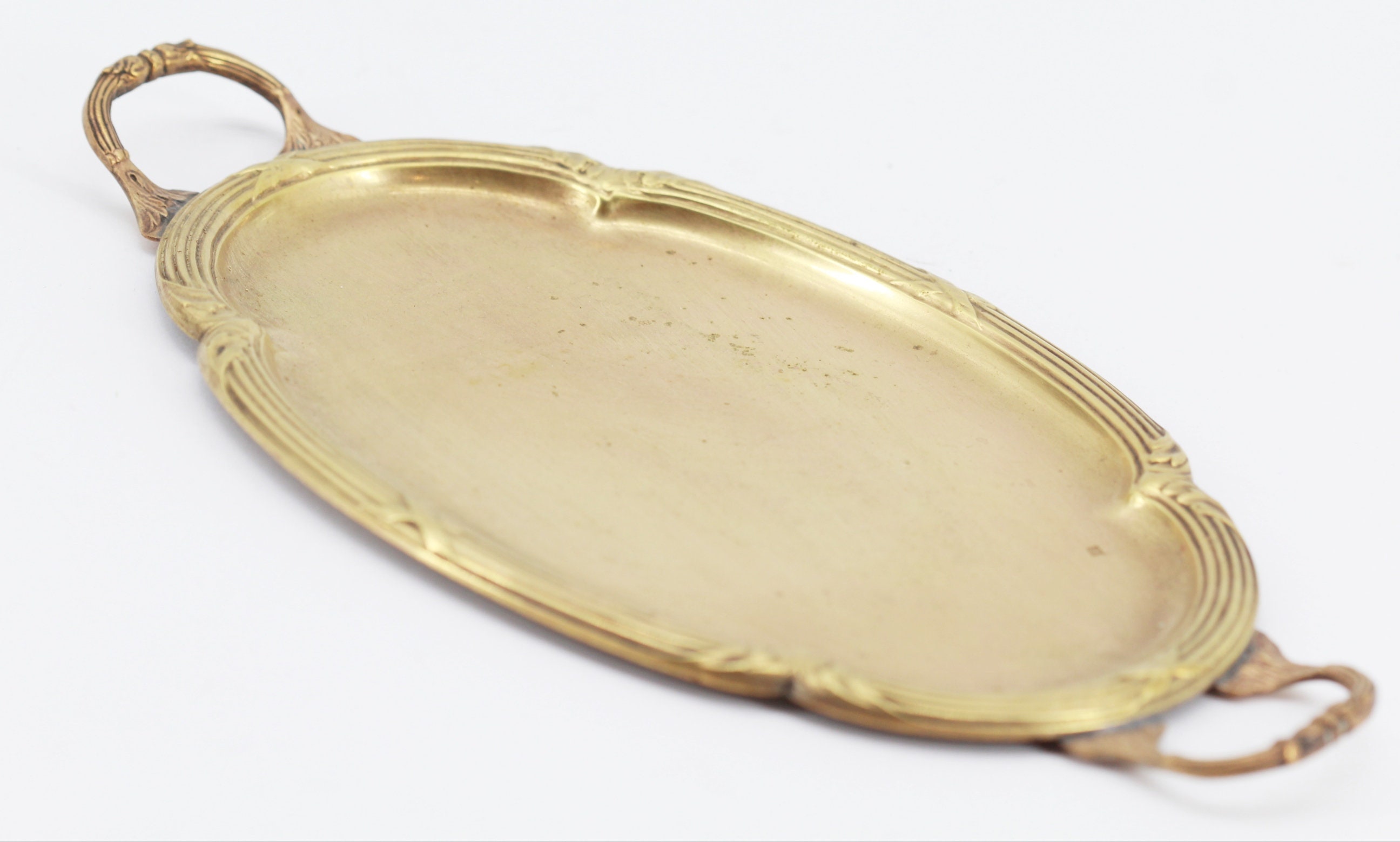 Ancien Plateau en Laiton