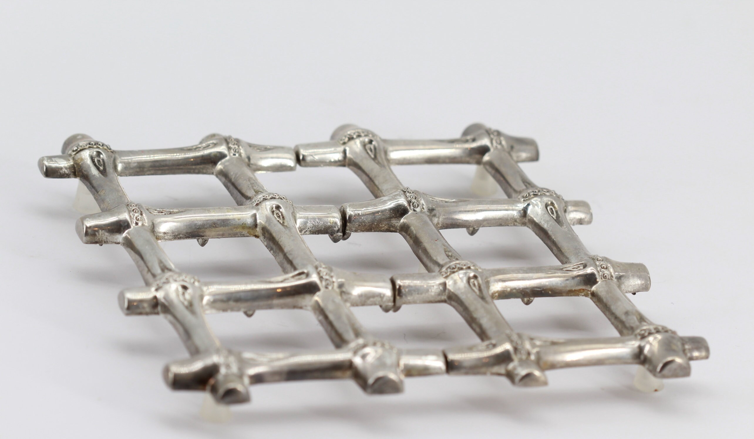 Rare Ancien Dessous de Plat Bambou