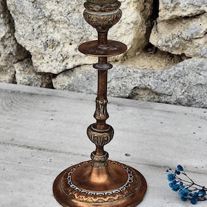 alter Kerzenhalter aus Messing