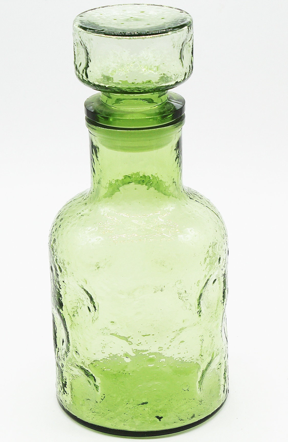 Bouteille Vintage en Verre Empoli Vert