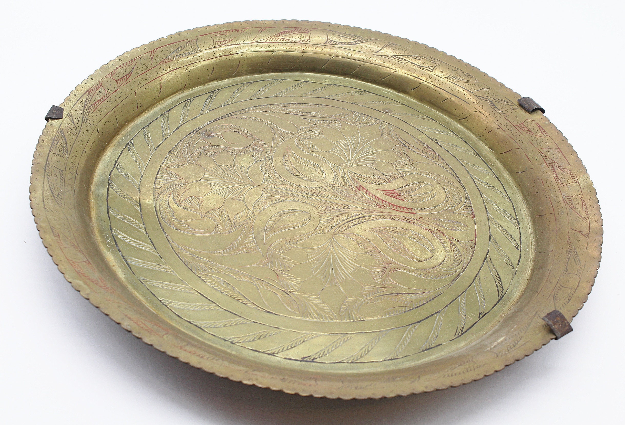 Ancien Plateau Marocain en Laiton