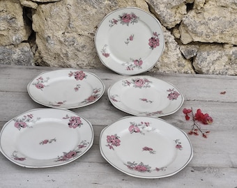 lot 4 french porcelain limoges  plate