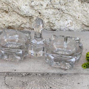 Antike Salz- und Pfefferstreuer aus Glas