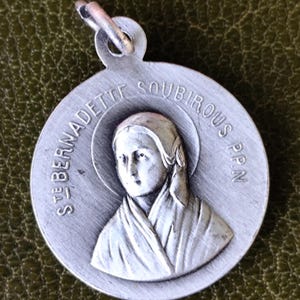 Saint Bernadette  medal