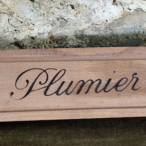 old wooden pencil box