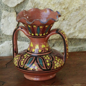 Moroccan safi ceramic vase