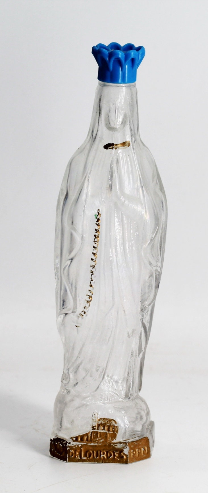 Ancienne Bouteille Eau Bénite Notre Dame de Lourdes