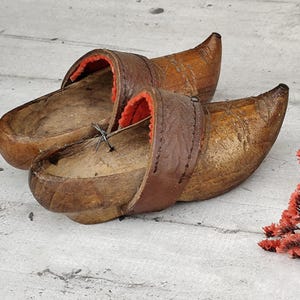 vintage wooden clog