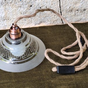 rare vintage glass globe portable lamp