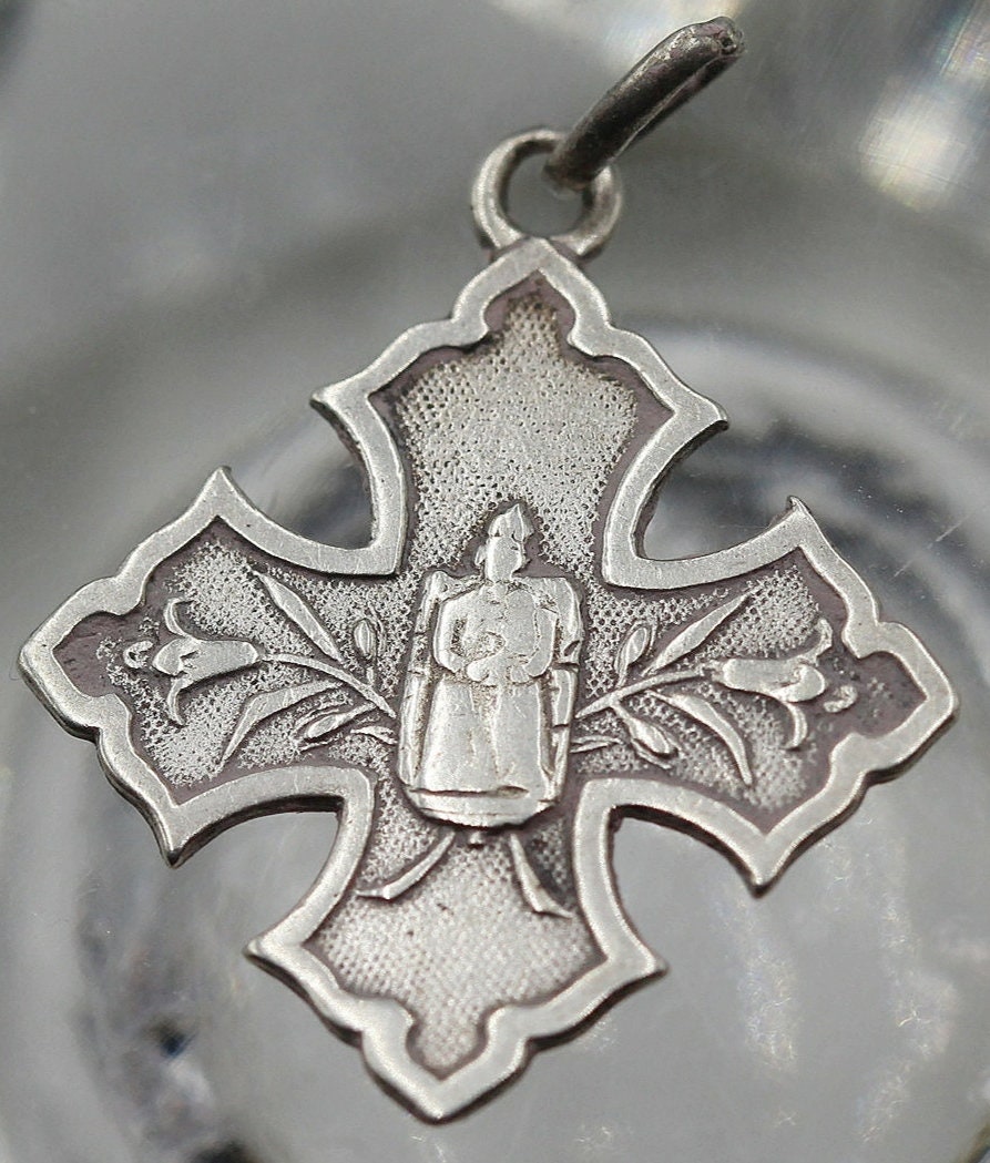 Rare Medaille Religieuse Notre Dame de Buglose en Argent
