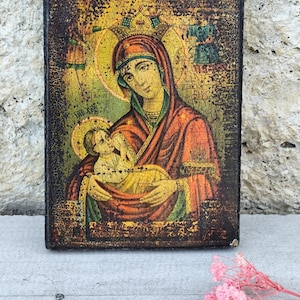 Ancient Byzantine icon of Our Lady of Perpetual Help