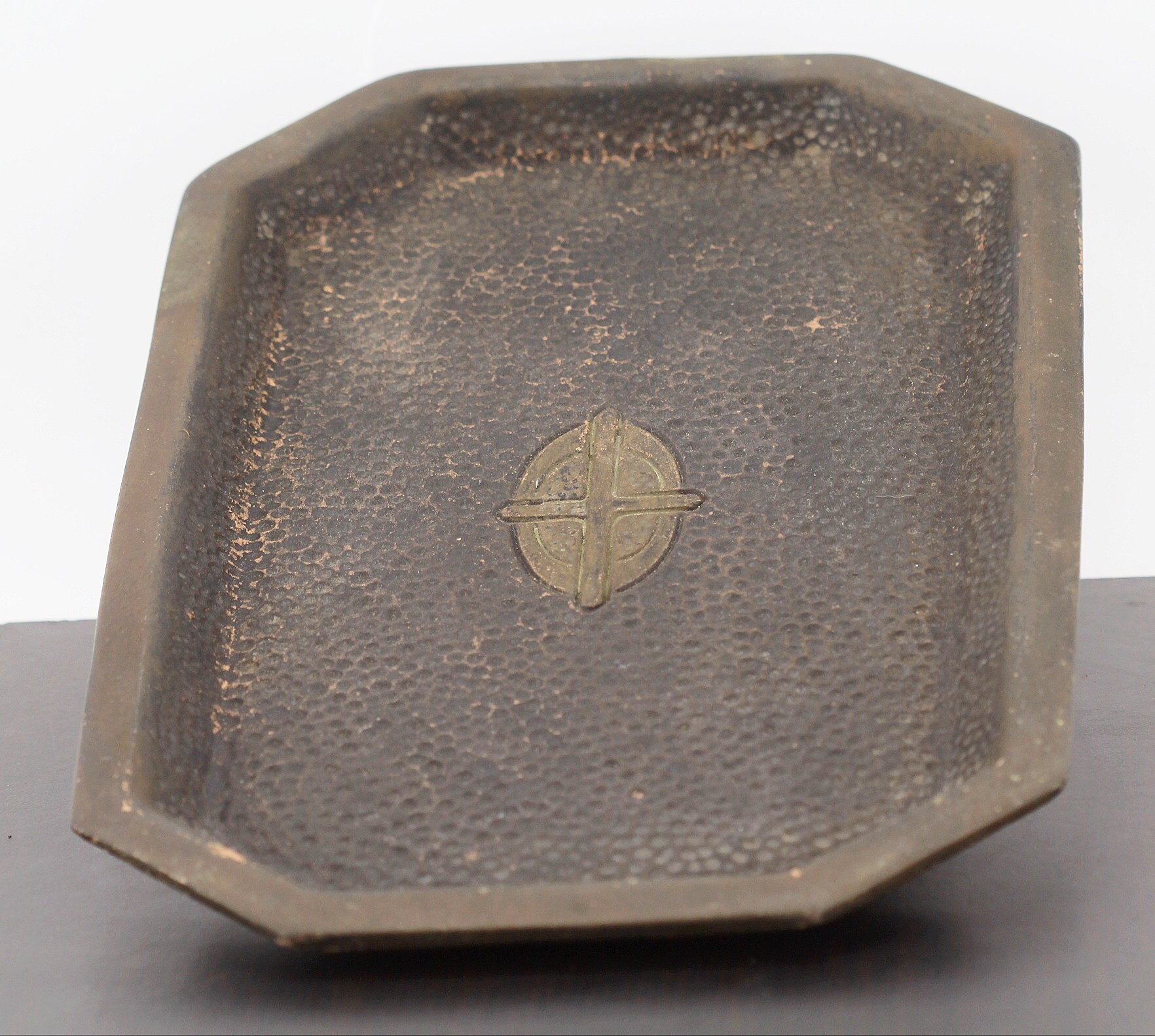 Rare Plateau en Céramique Bretby Clanta Art Nouveau