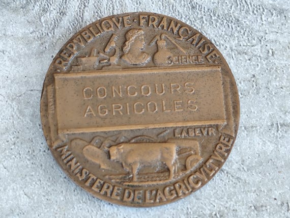 Médaille Ancienne En Cuivre - Ministère De L'Agriculture Et Du Commerce, Collection Française