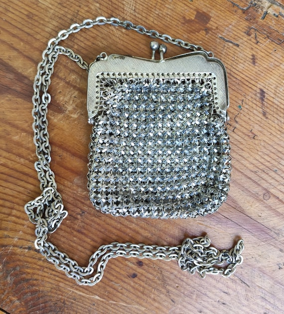 Ancienne bourse pochette en maille