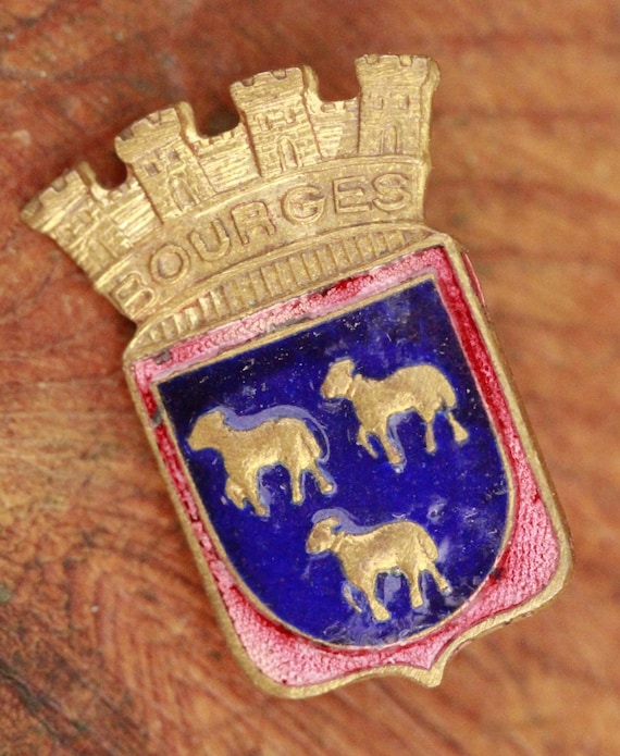Broche Ancienne French Antique - Bijou Vintage En Métal, Pierre Dominante - Occasion à Restaurer