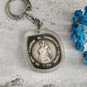 Saint christopher keychain