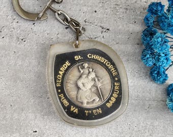 Saint christopher keychain