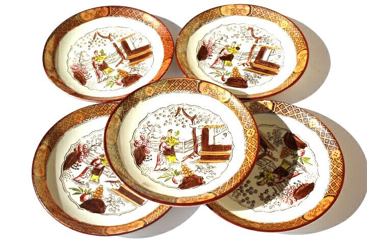 Assiettes à Dessert Digoin Sarreguemines