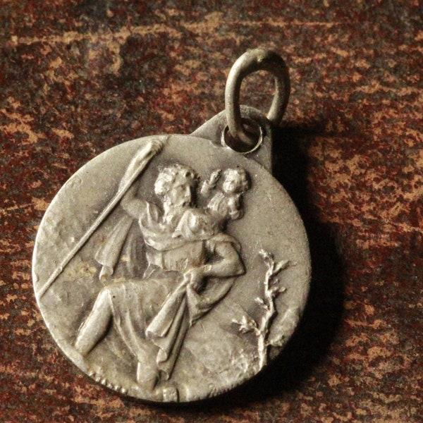 ancienne médaille Saint Christophe