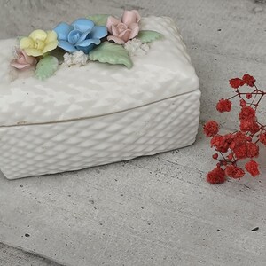 vintage ceramic flower box