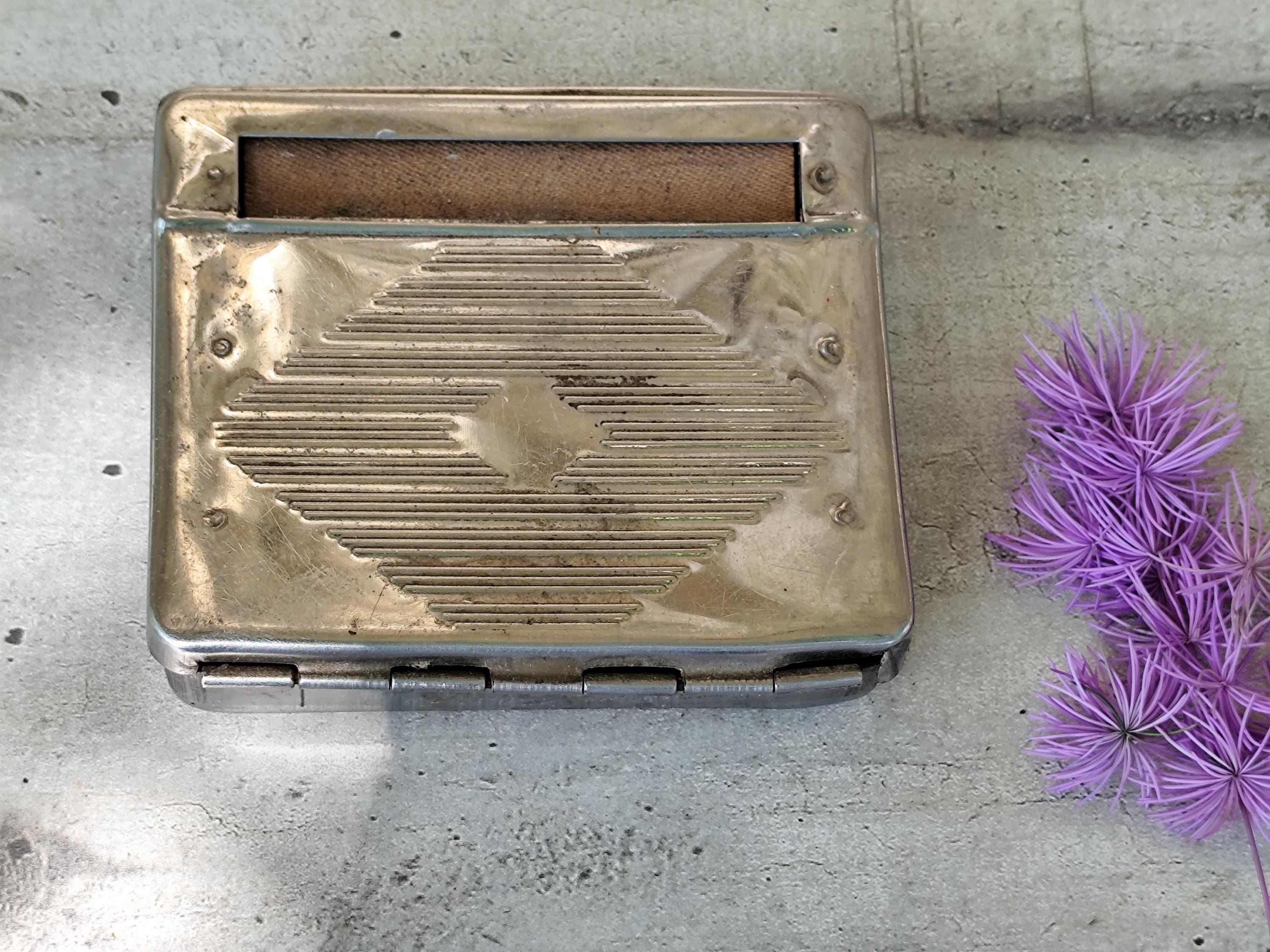 vintage metal cigarette roller Vintage Metal Cigarette Rolling Box