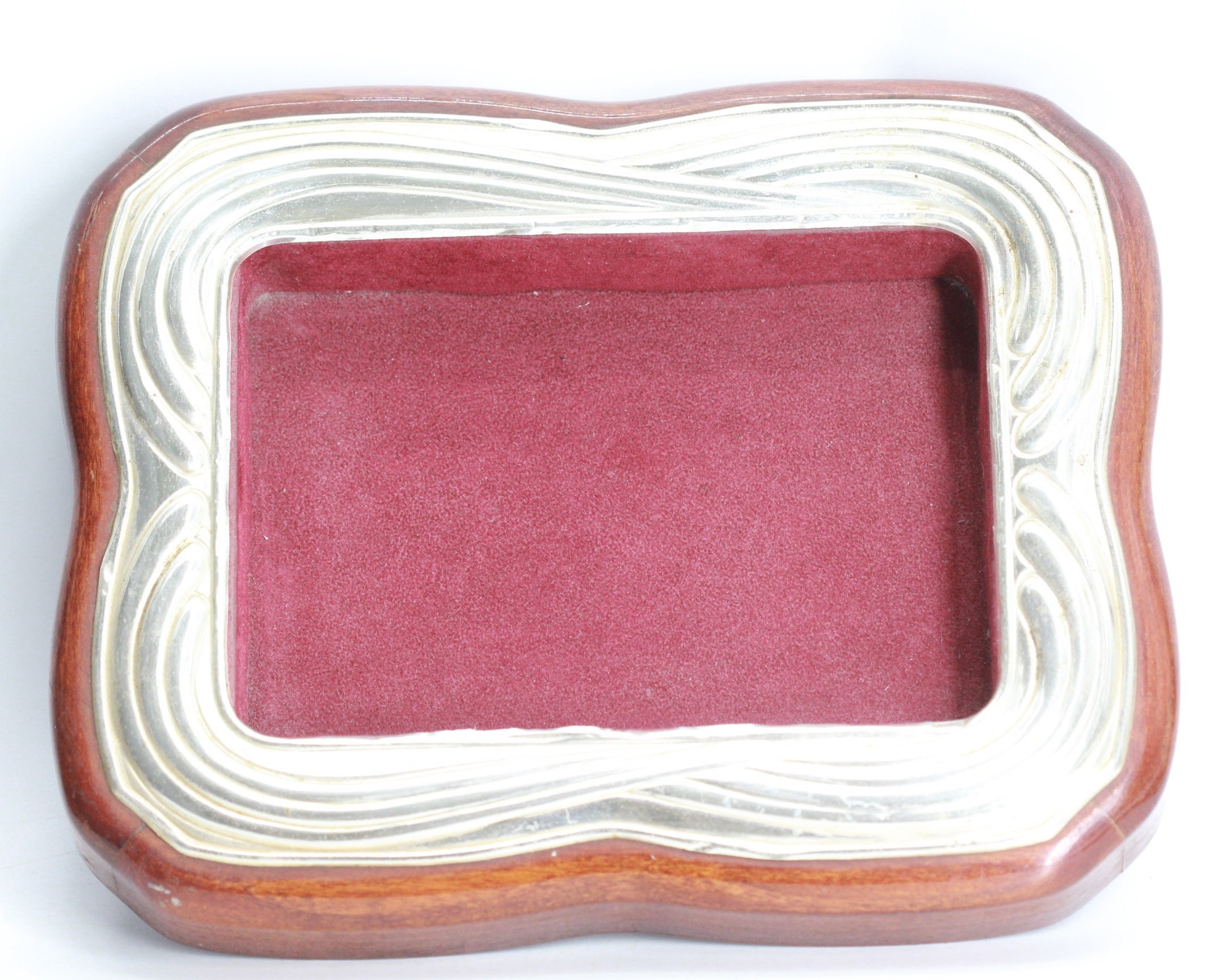 Rare Ancien Plateau Bois