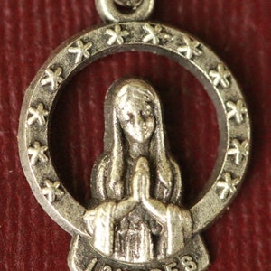 Virgin mary lourdes medal