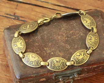 vintage damascène Tolède  bracelet