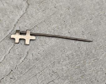 Broche Vintage Croix De Lorraine - Bakélite Et Marcassites - Bijou Fantaisie Début XXème