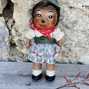 Figurine Hérisson Mecki Steiff 13 Cm - Années 1940 - Occasion
