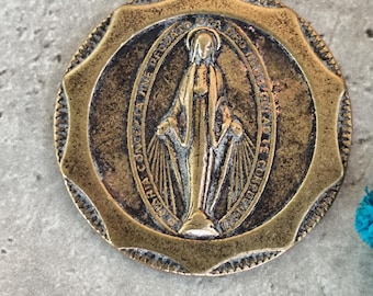 RG1565 - MEDAILLE CONFRERIE DES ENFANTS DE MARIE 1881 en argent EUR 34