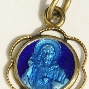enamel jesus medal
