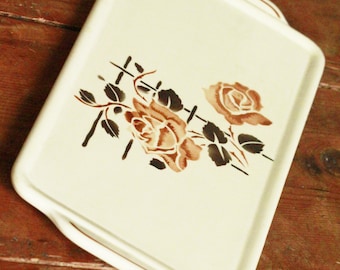 ceramic rose tray