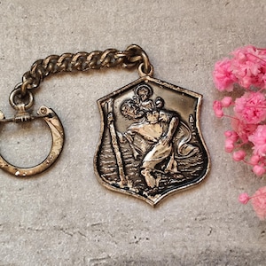 Saint christopher keychain