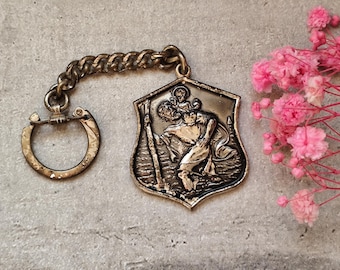 Saint christopher keychain