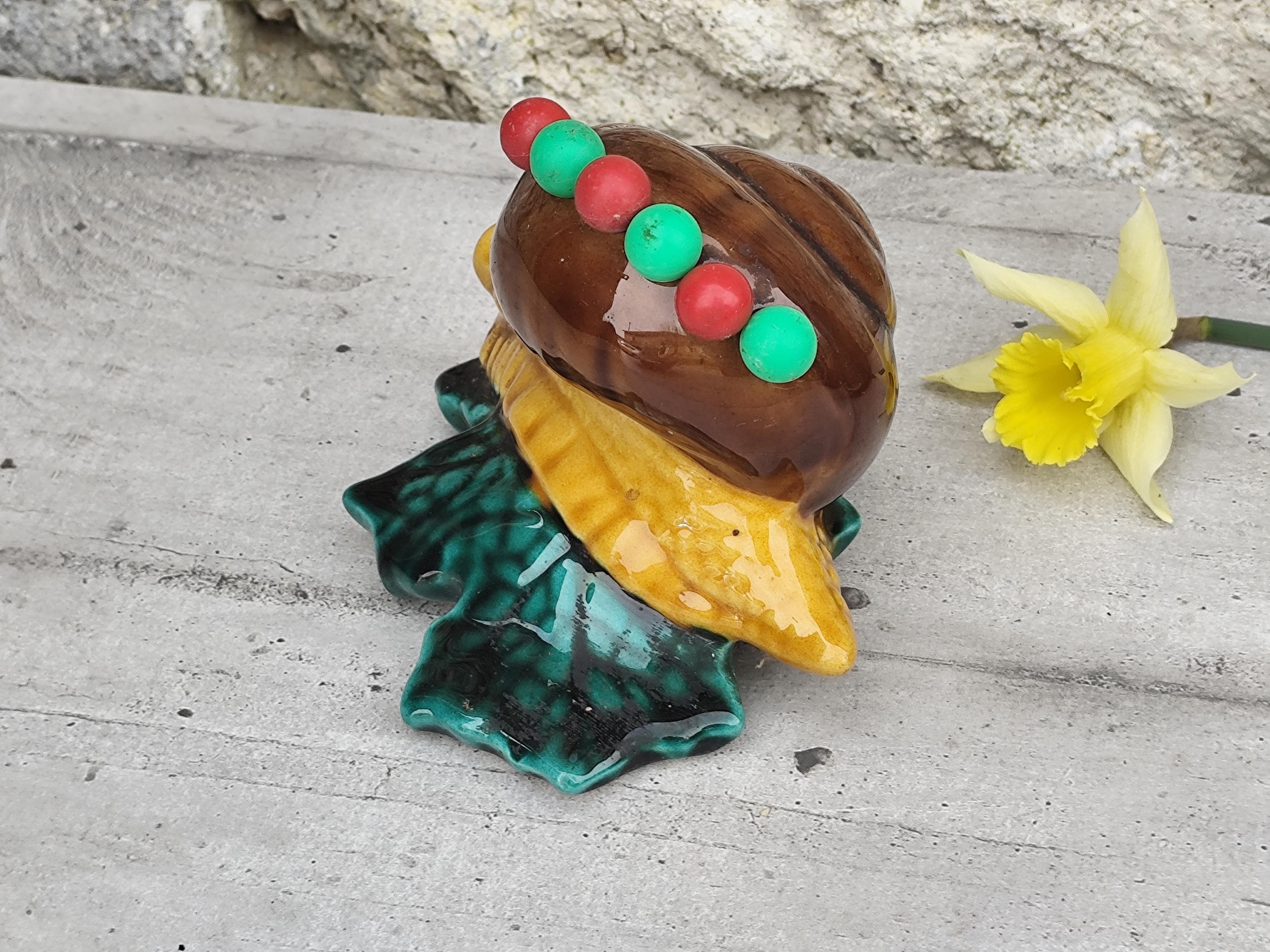Porte piques et lot de 6 piques Petit Escargot - Les Etains Français