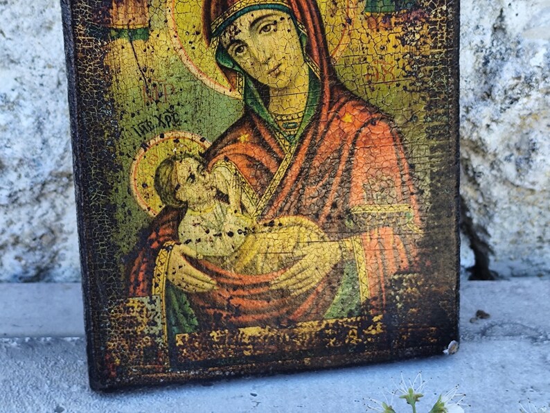 Antique Icon of Our Lady of Perpetual Help – Byzantine Sacred Art ...