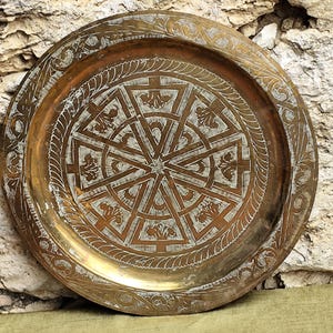 Vintage moroccan tray