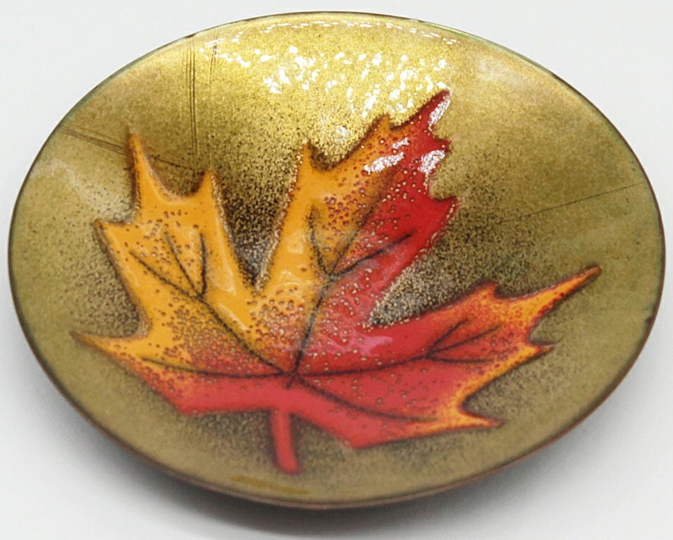 Vide Poche en Email sur Cuivre de Jules Perrier